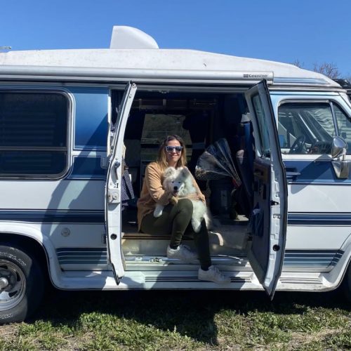 Banff Elopement Photographer in a camper van