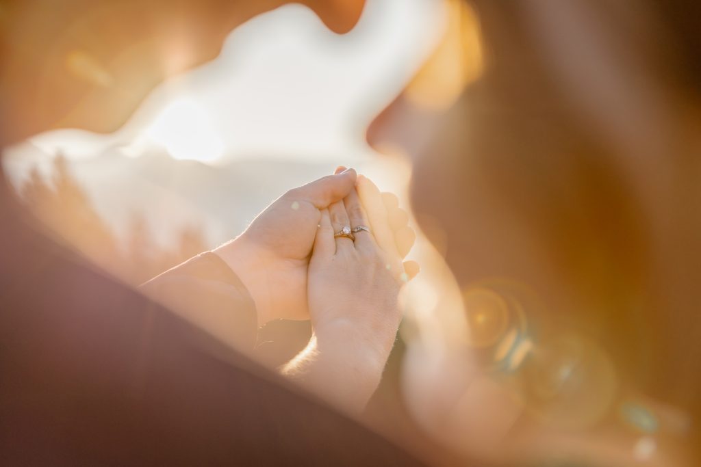 Sunrise engagement shoot in Banff National Park