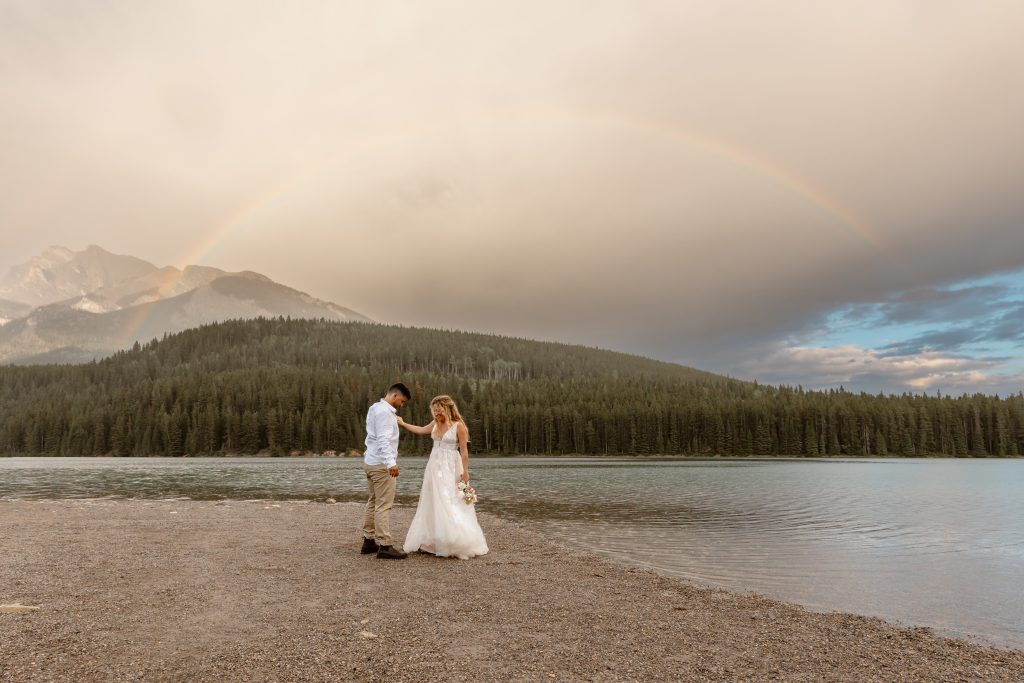camping elopement in banff national park